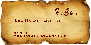 Haselbauer Csilla névjegykártya